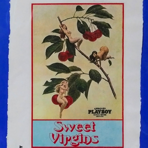 Sweet Virgins PLAYBOY Print Signed Fairchild Paris - Picture 6 of 12
